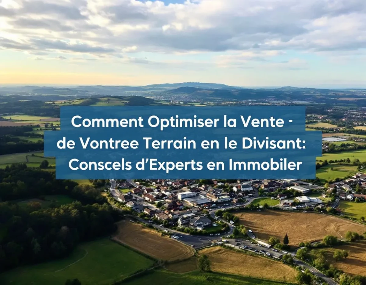 Comment Optimiser la Vente de Votre Terrain en le Divisant : Conseils d'Experts en Immobilier