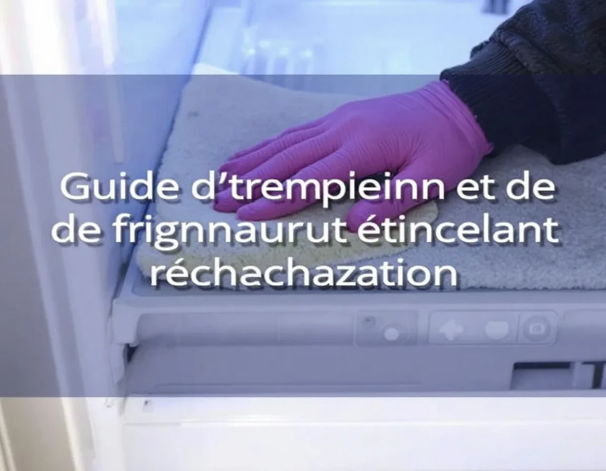 Astuces pour un réfrigérateur étincelant : Guide d'entretien et de nettoyage complet